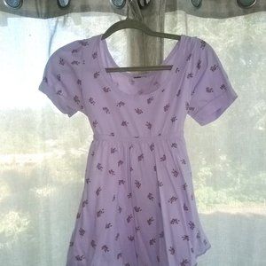Lavender Babydoll Top